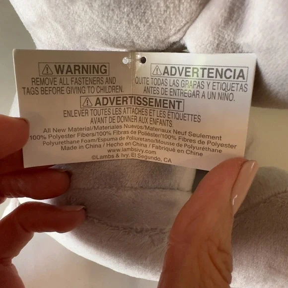 NEW Bedtime Originals Humphrey‎ Choo Choo Gray Plush Elephant-Stuffed Animal - Picture 7 of 15